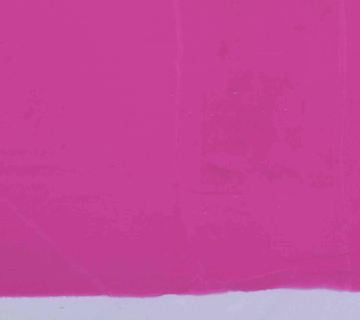 Sushila Vintage Pink Sari Remnant Scrap Pure Crepe Silk Hand Beaded Craft Fabric