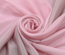 Sushila Vintage Pink Indian Sari Remnant Scrap Blend Silk Craft Saree Fabric