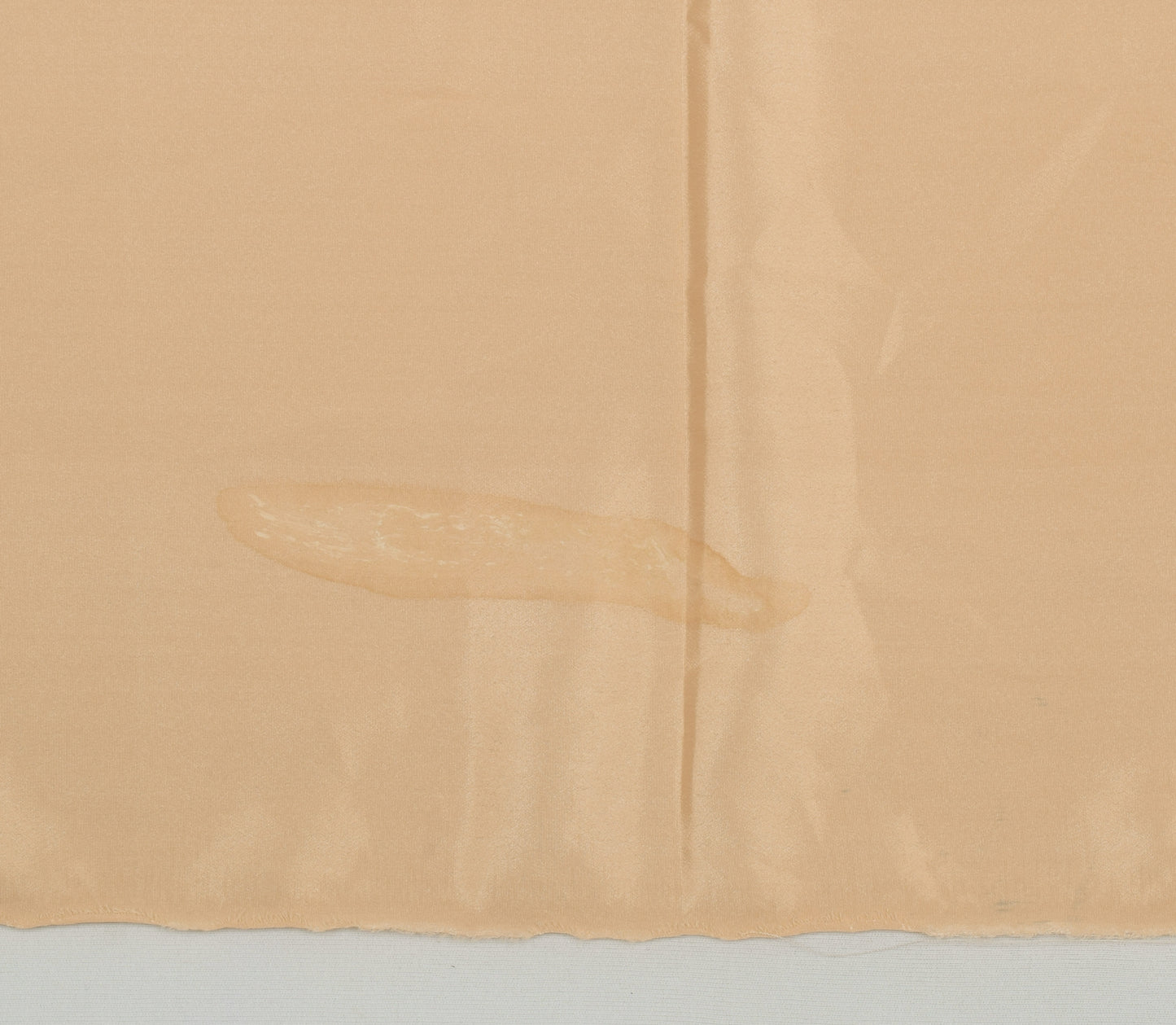Sushila Vintage Indian Beige Saree Remnant Scrap Blend Silk Craft Fabric