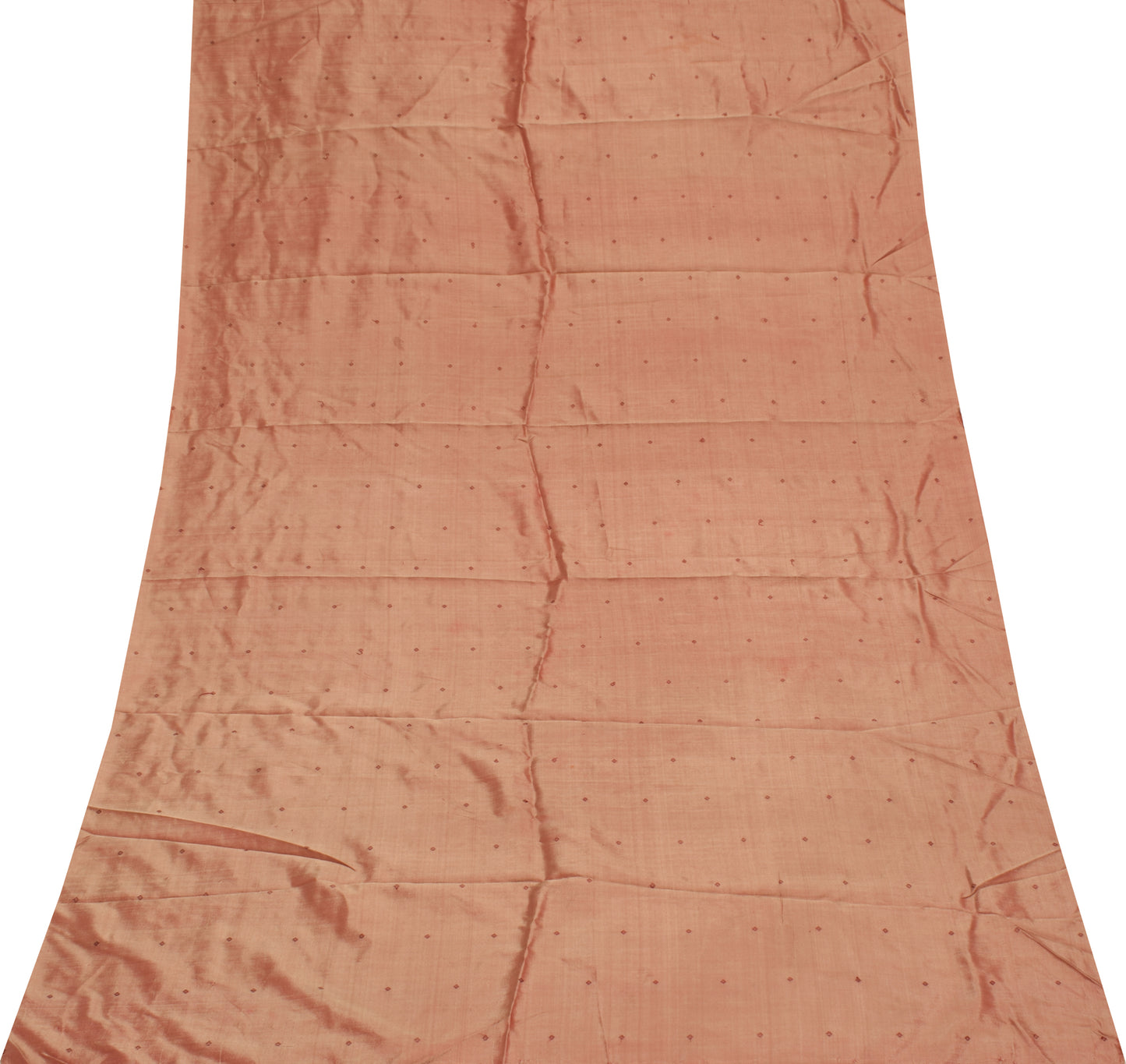 Sushila Vintage Indian Sari Remnant Scrap 100% Pure Silk Woven Craft Fabric