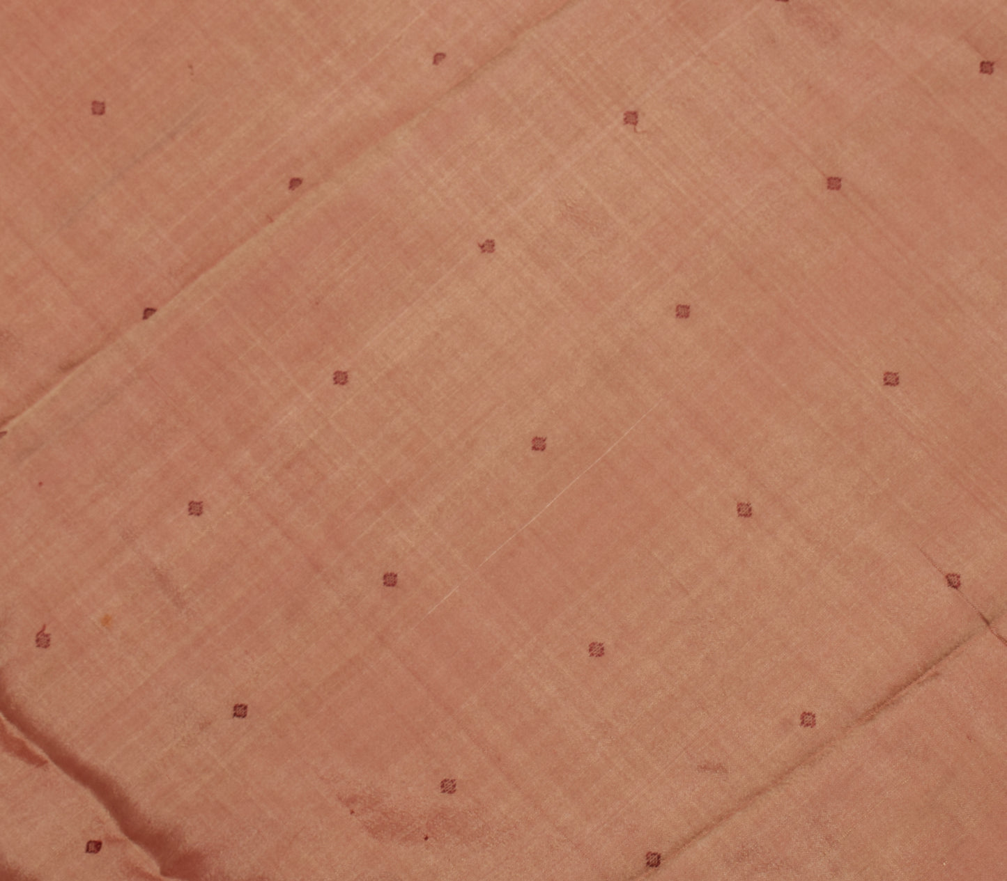 Sushila Vintage Indian Sari Remnant Scrap 100% Pure Silk Woven Craft Fabric