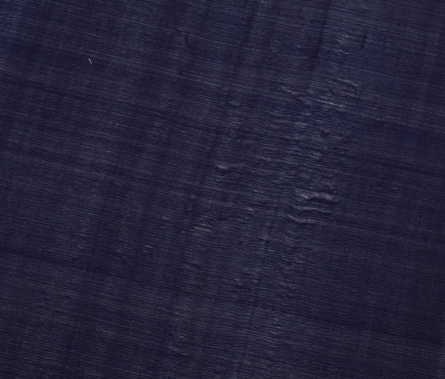 Sushila Vintage Blue Indian Sari Remnant Scrap Pure Silk Woven Craft Fabric