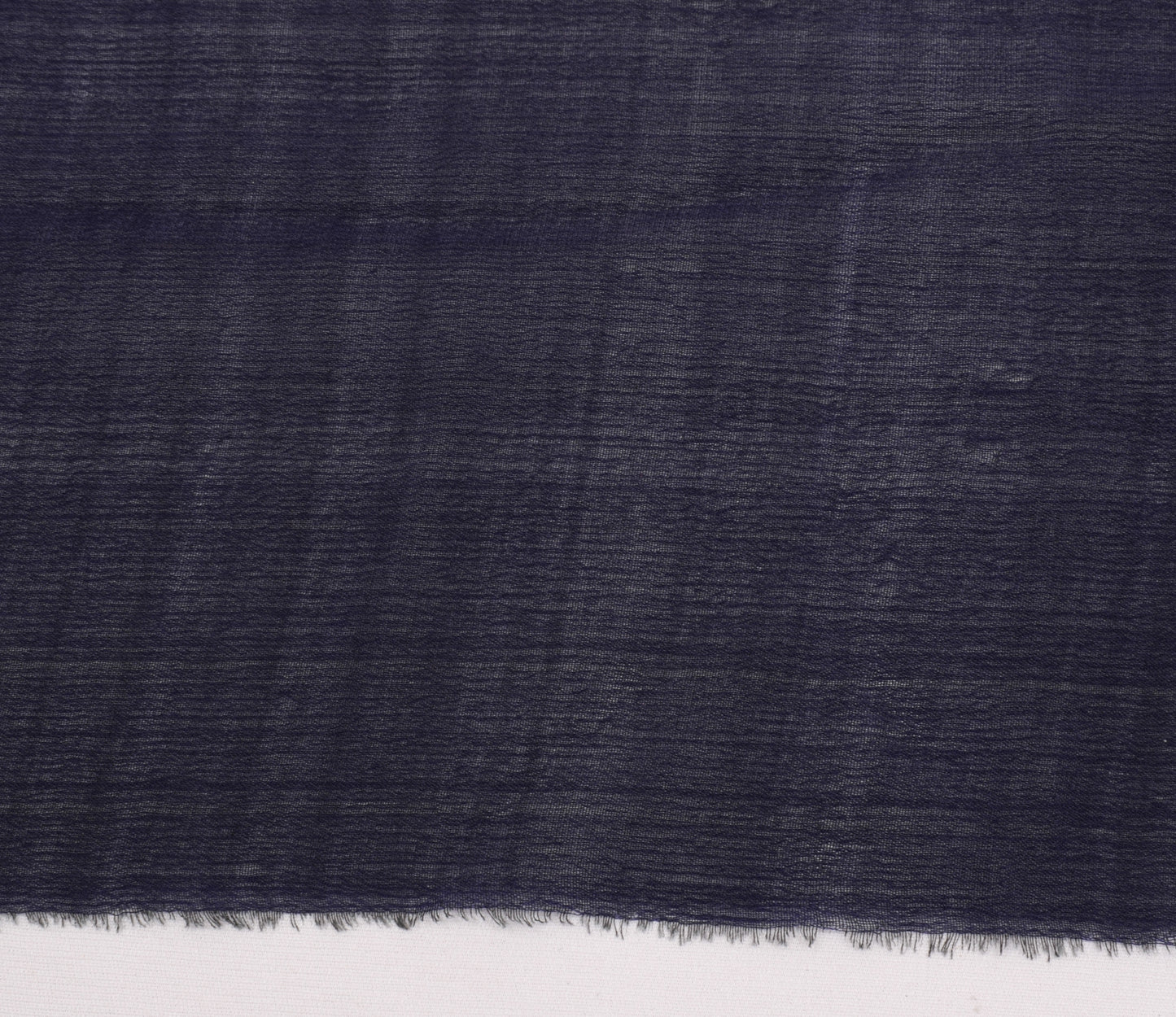 Sushila Vintage Blue Indian Sari Remnant Scrap Pure Silk Woven Craft Fabric