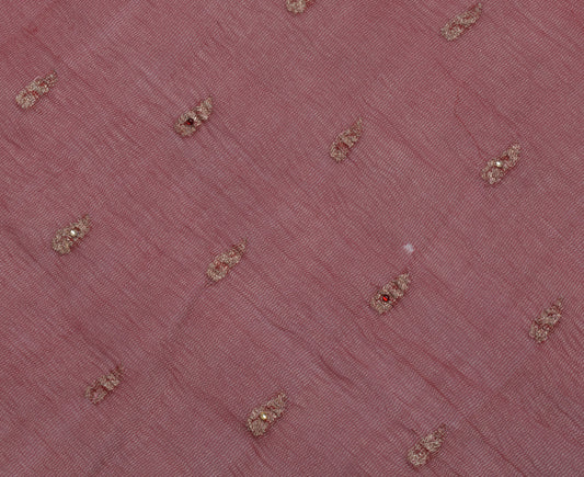 Sushila Vintage Indian Sari Remnant Scrap 100% Pure Silk Craft Craft Fabric
