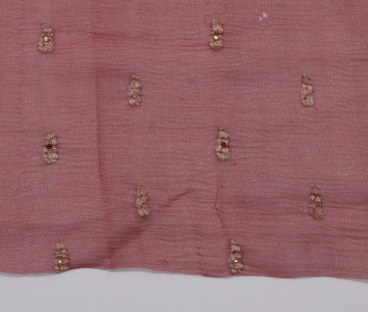 Sushila Vintage Indian Sari Remnant Scrap 100% Pure Silk Craft Craft Fabric