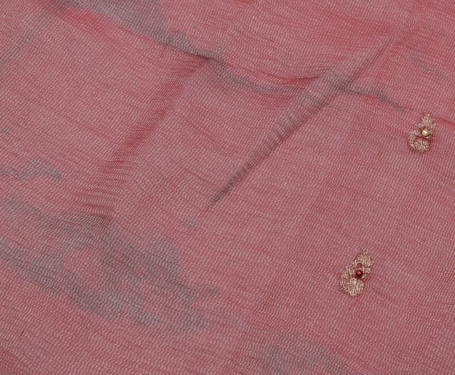 Sushila Vintage Indian Sari Remnant Scrap 100% Pure Silk Craft Craft Fabric