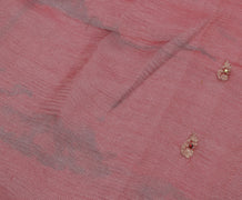 Sushila Vintage Indian Sari Remnant Scrap 100% Pure Silk Craft Craft Fabric