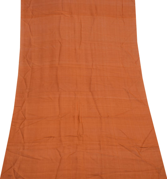 Sushila Vintage Indian Saree Remnant Scrap 100% Pure Silk Craft Sari Fabric