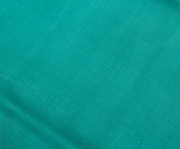 Sushila Vintage Indian Green Sari Remnant Scrap 100% Pure Silk Craft Fabric