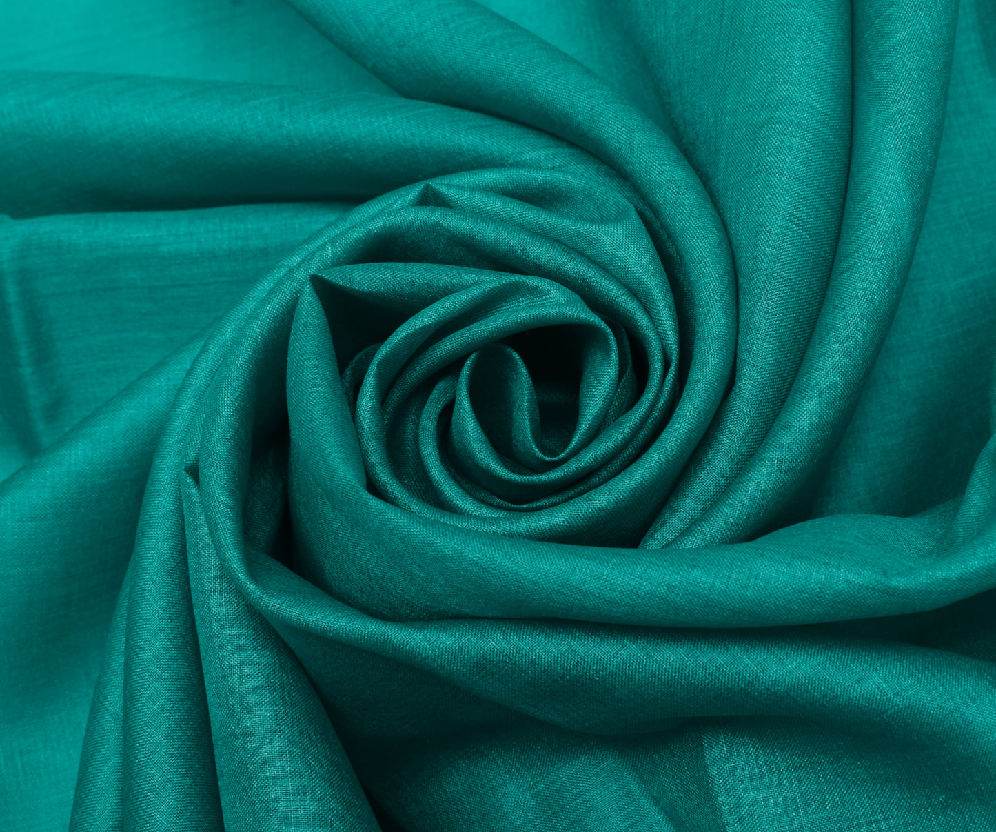 Sushila Vintage Indian Green Sari Remnant Scrap 100% Pure Silk Craft Fabric