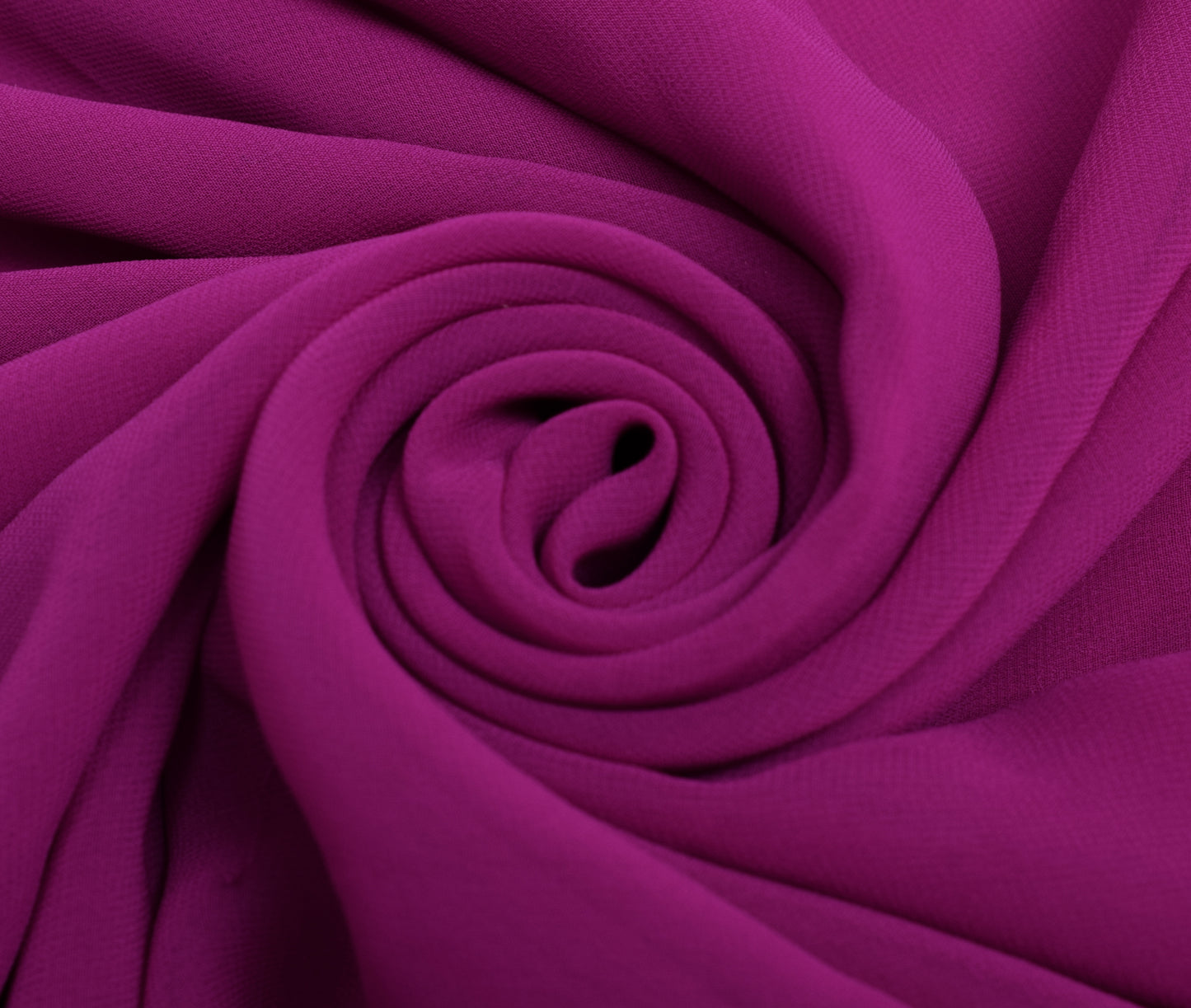 Sushila Vintage Magenta Sari Remnant Scrap Georgette Mukesh Work Craft Fabric