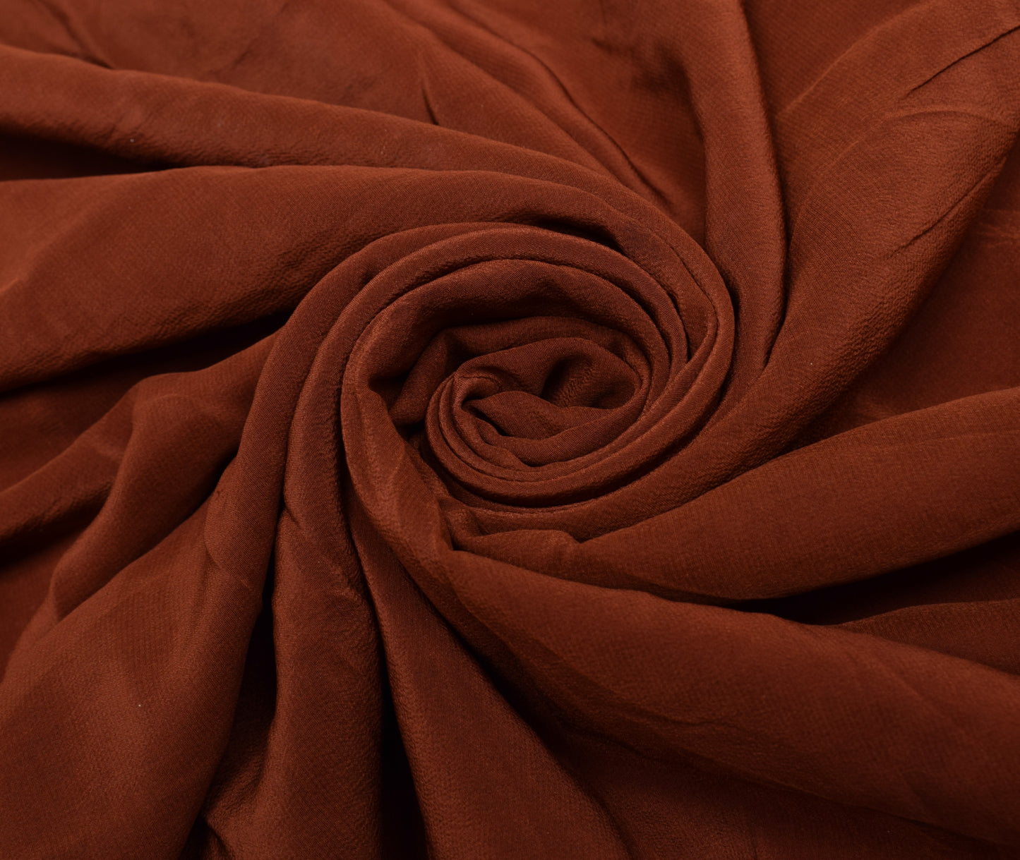Sushila Vintage Brown Crepe Silk Sari Remnant Scrap Embroidered Craft Fabric