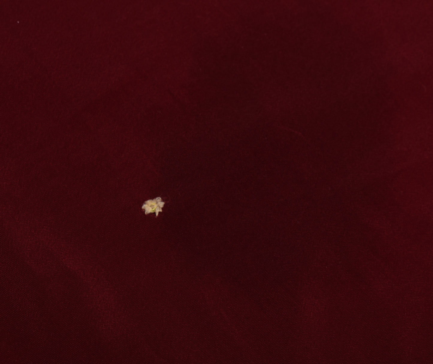 Sushila Vintage Maroon Crepe Silk Sari Remnant Scrap Hand Beaded Craft Fabric