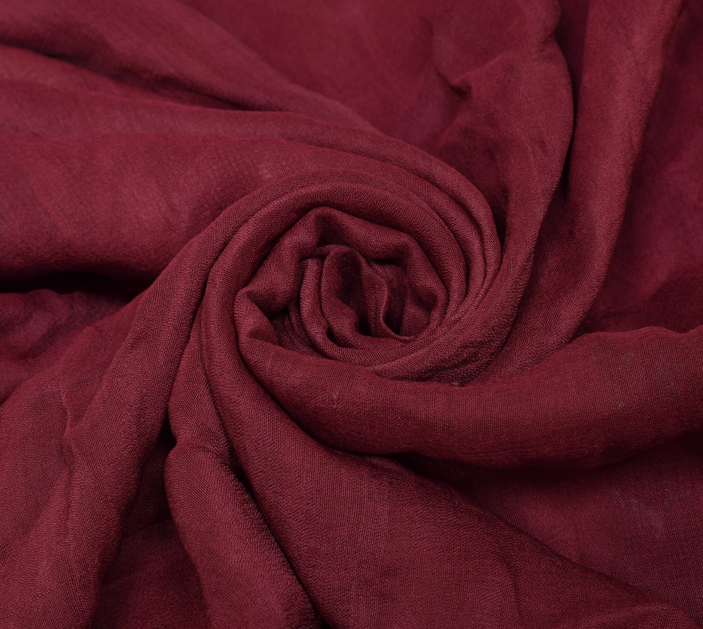 Sushila Vintage Maroon Sari Remnant Scrap Multi Purpose Woven Silk  Craft Fabric
