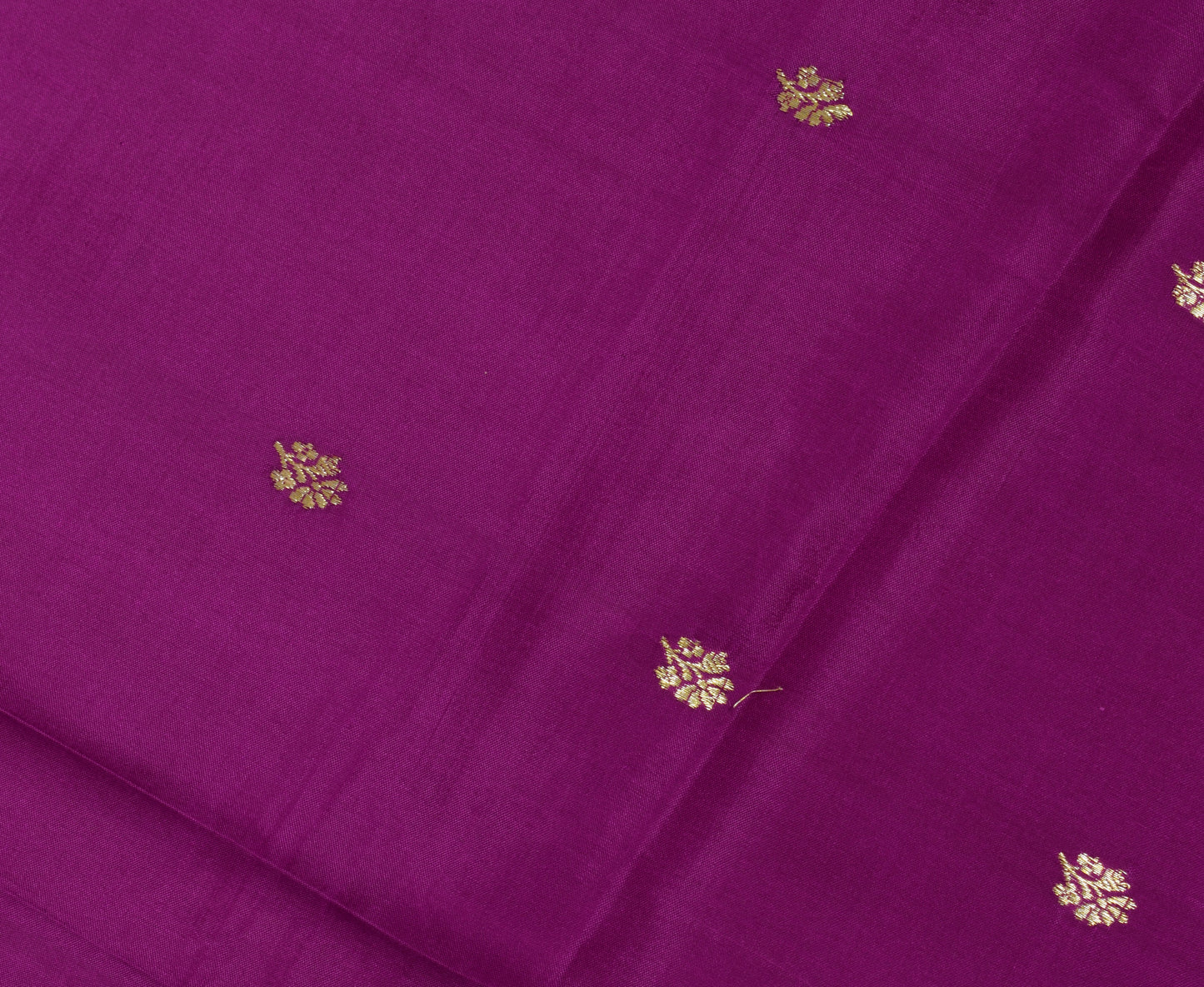 Sushila Vintage Purple Silk Sari Remnant Scrap Multi Purpose Woven Craft Fabric