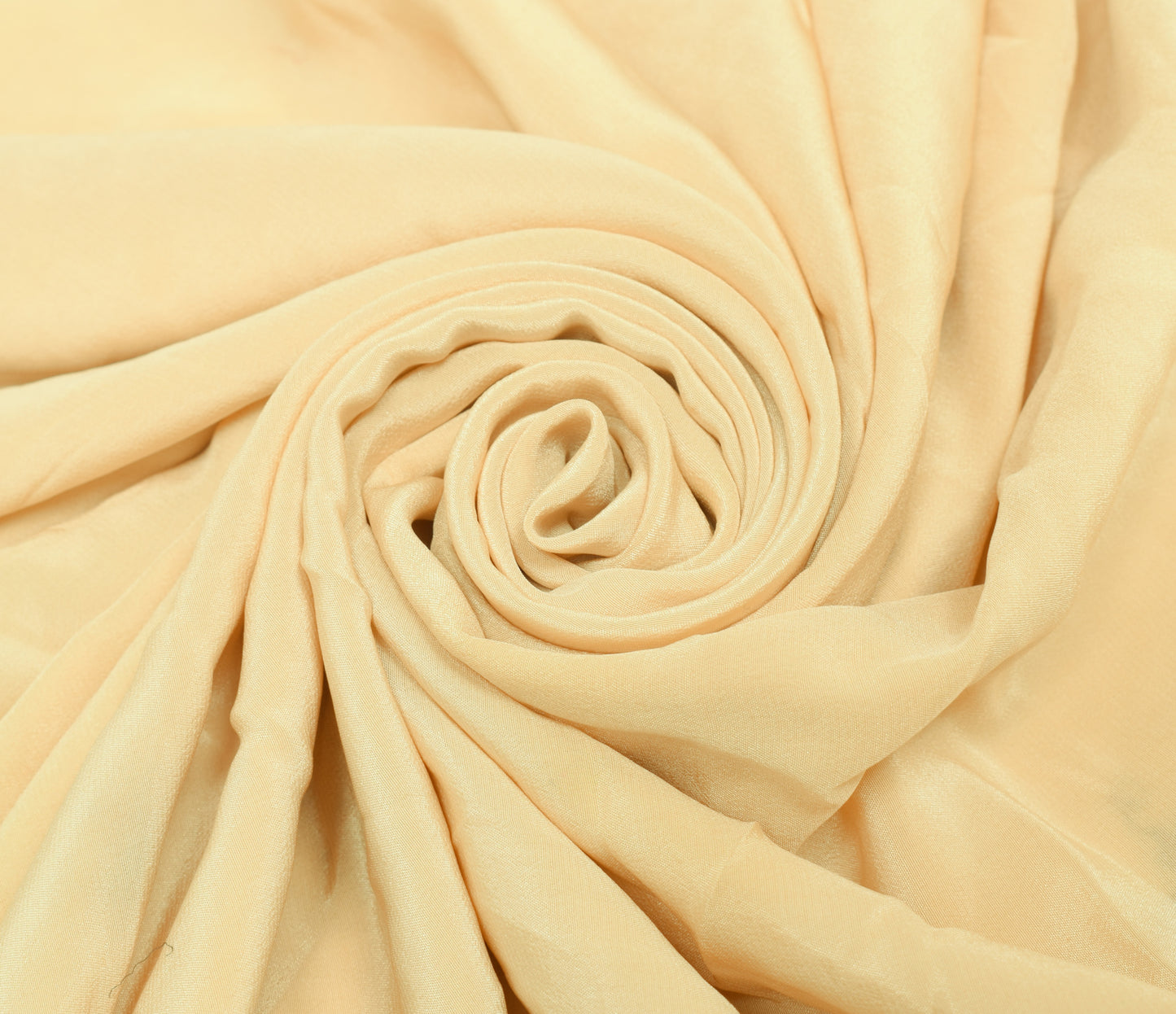 Sushila Vintage Beige Silk Sari Remnant Scrap Embroidered Floral Craft Fabric