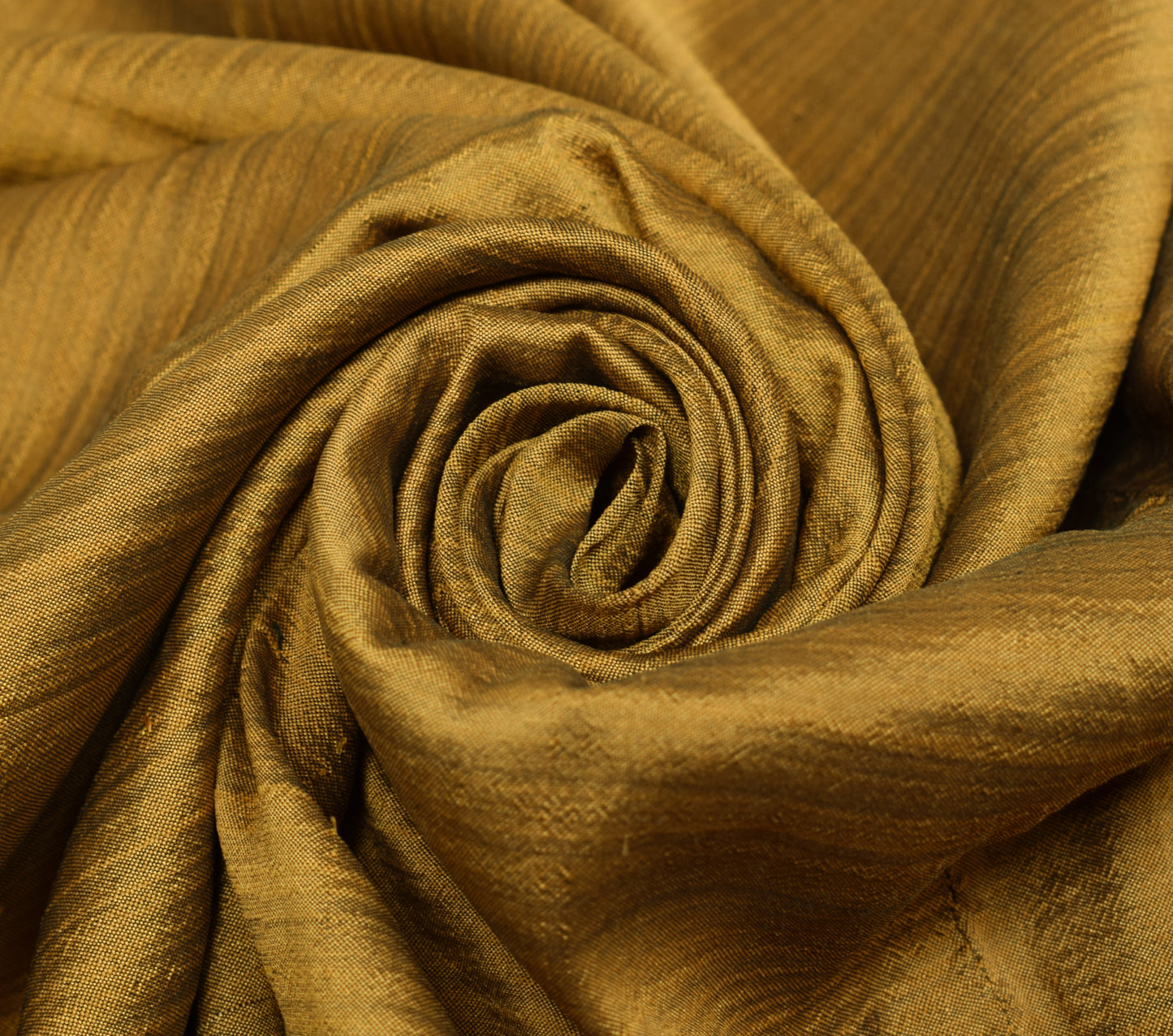 Sushila Vintage Mustard Silk Sari Remnant Scrap Multi Purpose Woven Craft Fabric
