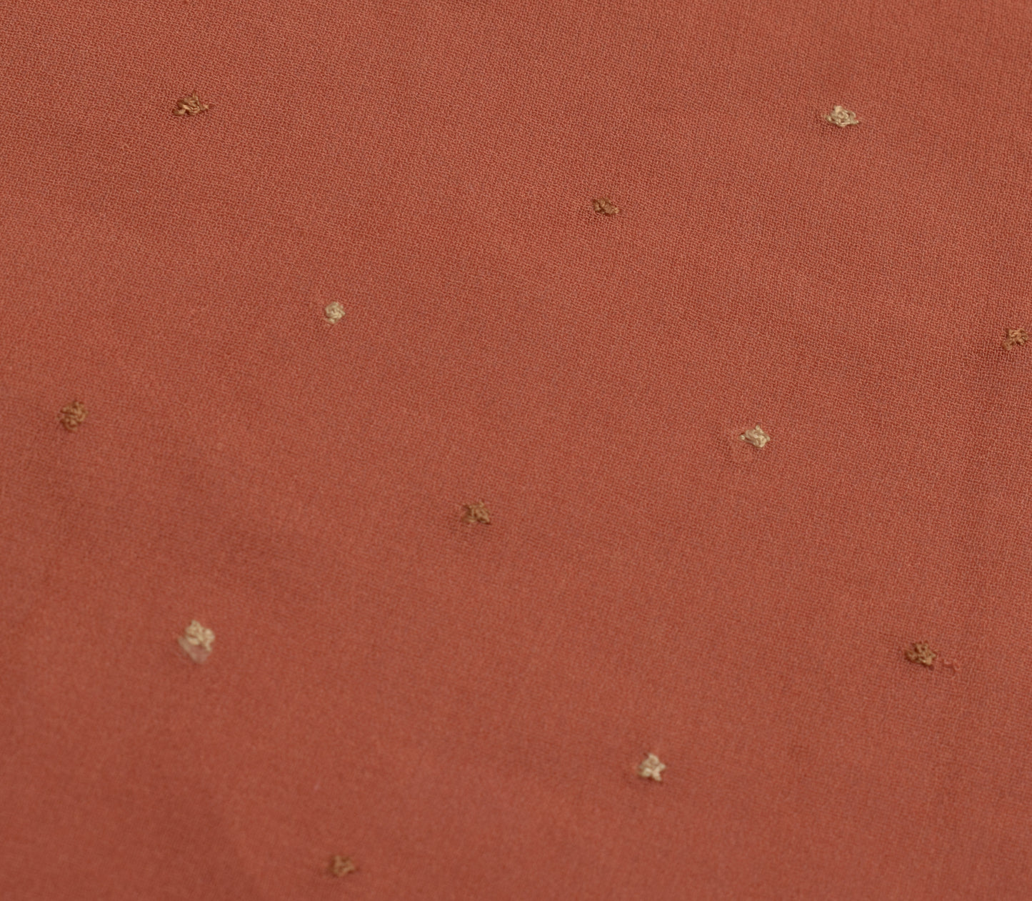 Sushila Vintage Peach Sari Remnant Scrap Multi Purpose Embroidered Craft Fabric