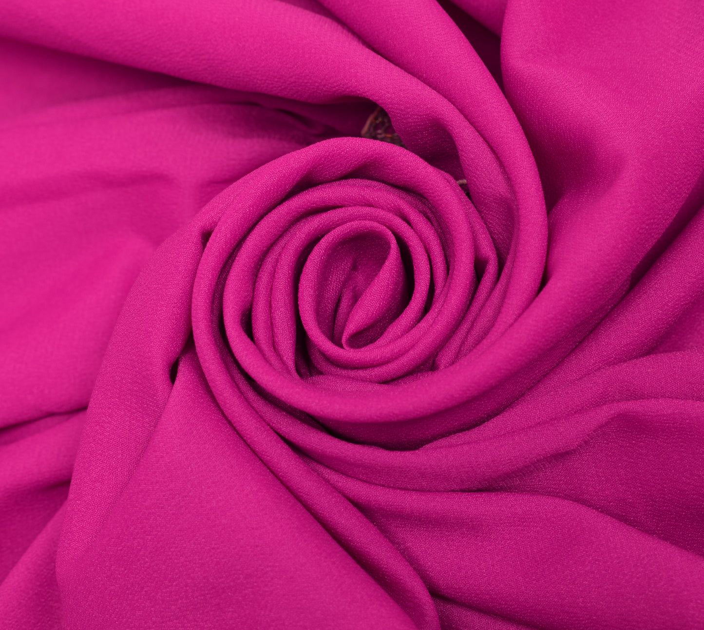 Sushila Vintage Fuchsia Pink Silk Sari Remnant Scrap Embroidered Craft Fabric