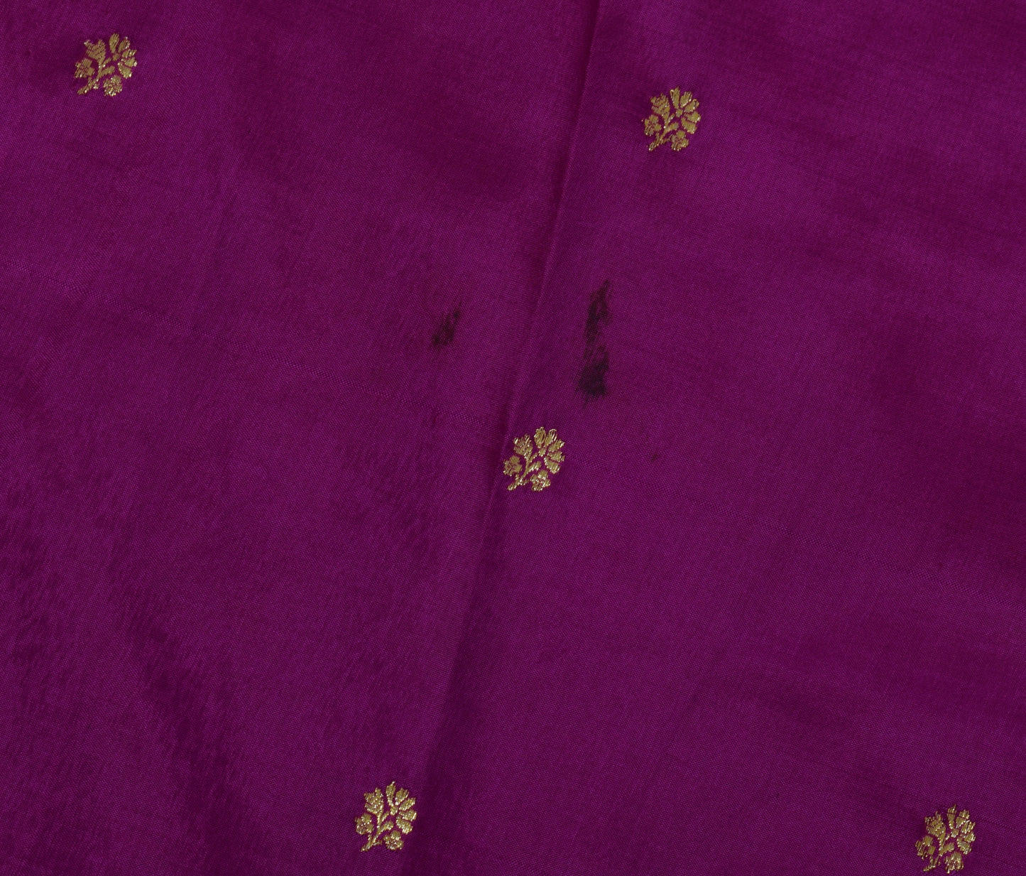 Sushila Vintage Purple Silk Sari Remnant Scrap Multi Purpose Woven Craft Fabric
