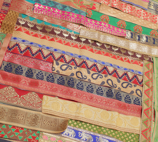 Sushila Vintage 67 Pieces Assorted Lot of Remnant Border Trim Craft Sewing Lace