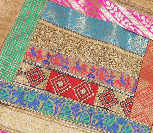 Sushila Vintage 71 Pieces Assorted Lot of Remnant Border Trim Craft Sewing Lace