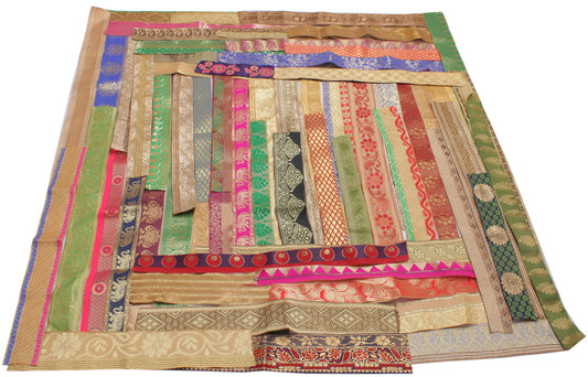 Sushila Vintage 64 Pieces Assorted Lot of Remnant Border Trim Craft Sewing Lace