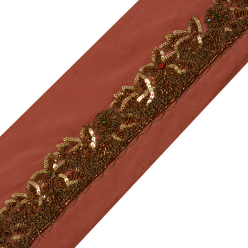 Sushila Vintage Sari Border Indian Craft Sewing Trim Hand Beaded Lace Ribbon