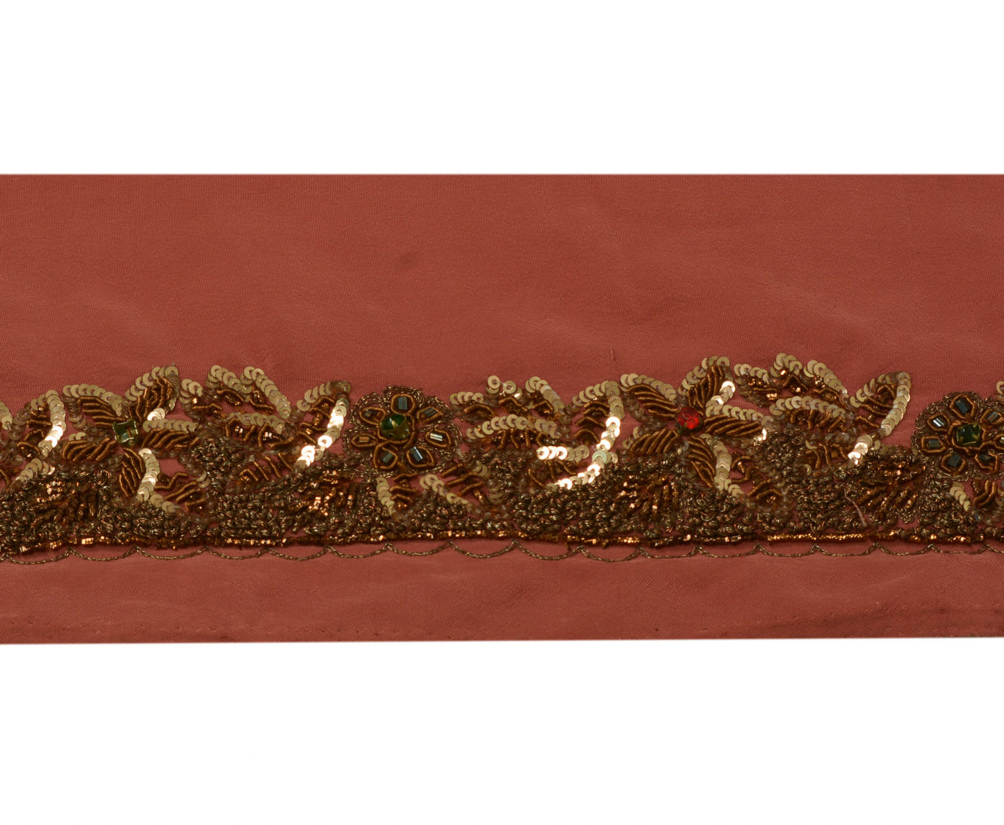 Sushila Vintage Sari Border Indian Craft Sewing Trim Hand Beaded Lace Ribbon