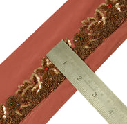Sushila Vintage Sari Border Indian Craft Sewing Trim Hand Beaded Lace Ribbon
