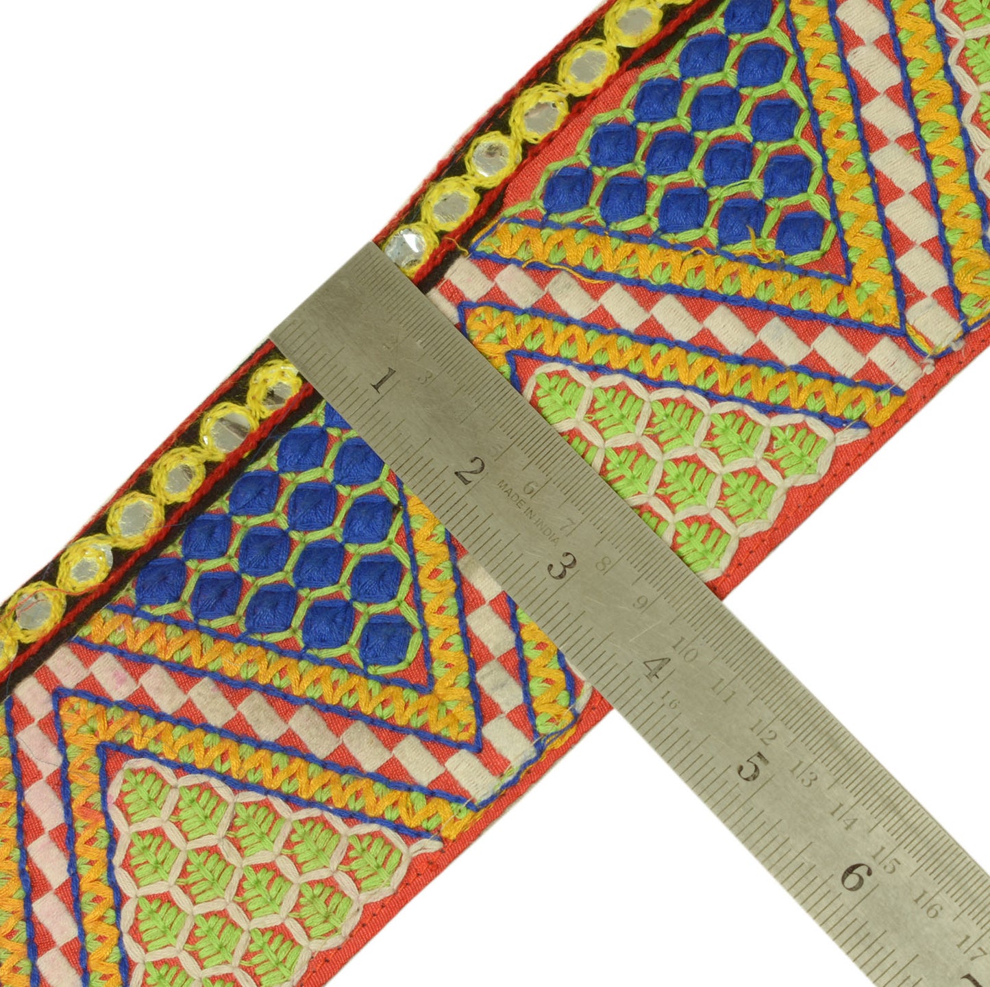 Sushila Vintage Sari Border Indian Craft Sewing Trim Beaded Embroidered Lace
