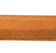 Sushila Vintage Orange Saree Border Craft Sewing Trim Embroidered Beaded Lace