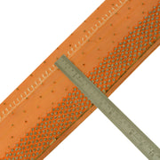 Sushila Vintage Orange Saree Border Craft Sewing Trim Embroidered Beaded Lace