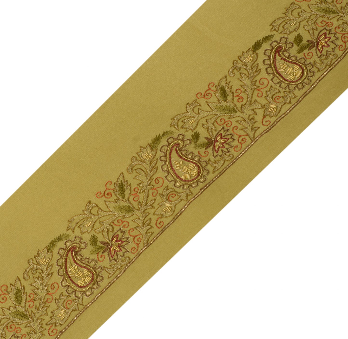 Sushila Vintage Sari Border Indian Craft Sewing Trim Hand Beaded Lace Ribbon