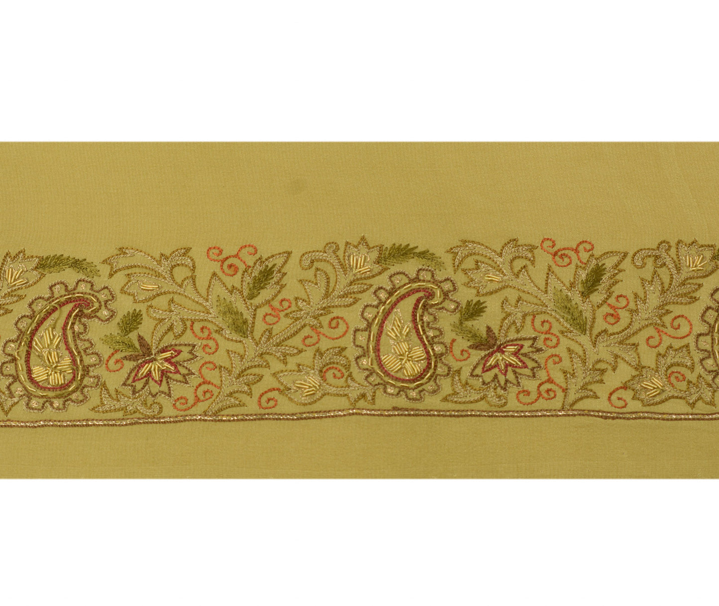 Sushila Vintage Sari Border Indian Craft Sewing Trim Hand Beaded Lace Ribbon