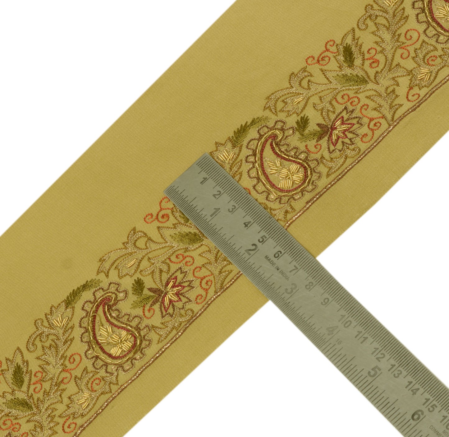 Sushila Vintage Sari Border Indian Craft Sewing Trim Hand Beaded Lace Ribbon