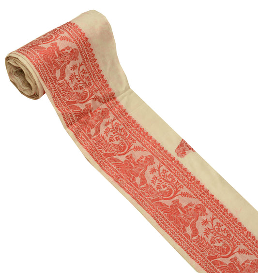 Sushila Vintage Sari Border Indian Craft Sewing Trim Weaving Baluchari Lace