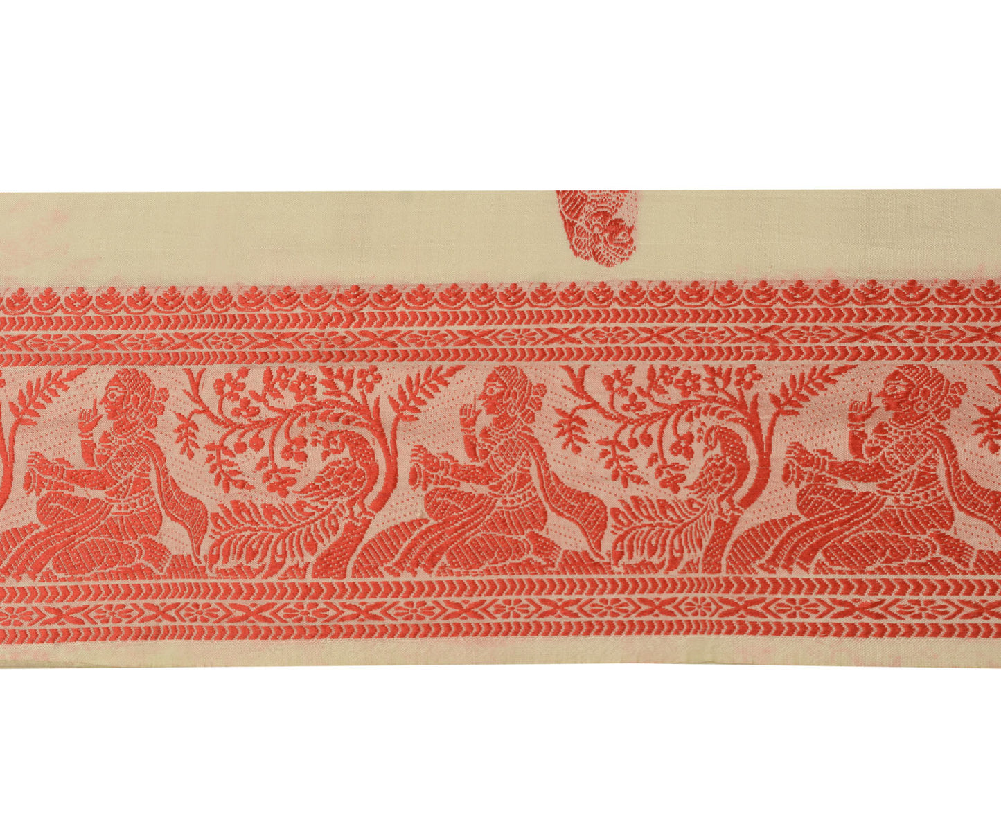 Sushila Vintage Sari Border Indian Craft Sewing Trim Weaving Baluchari Lace