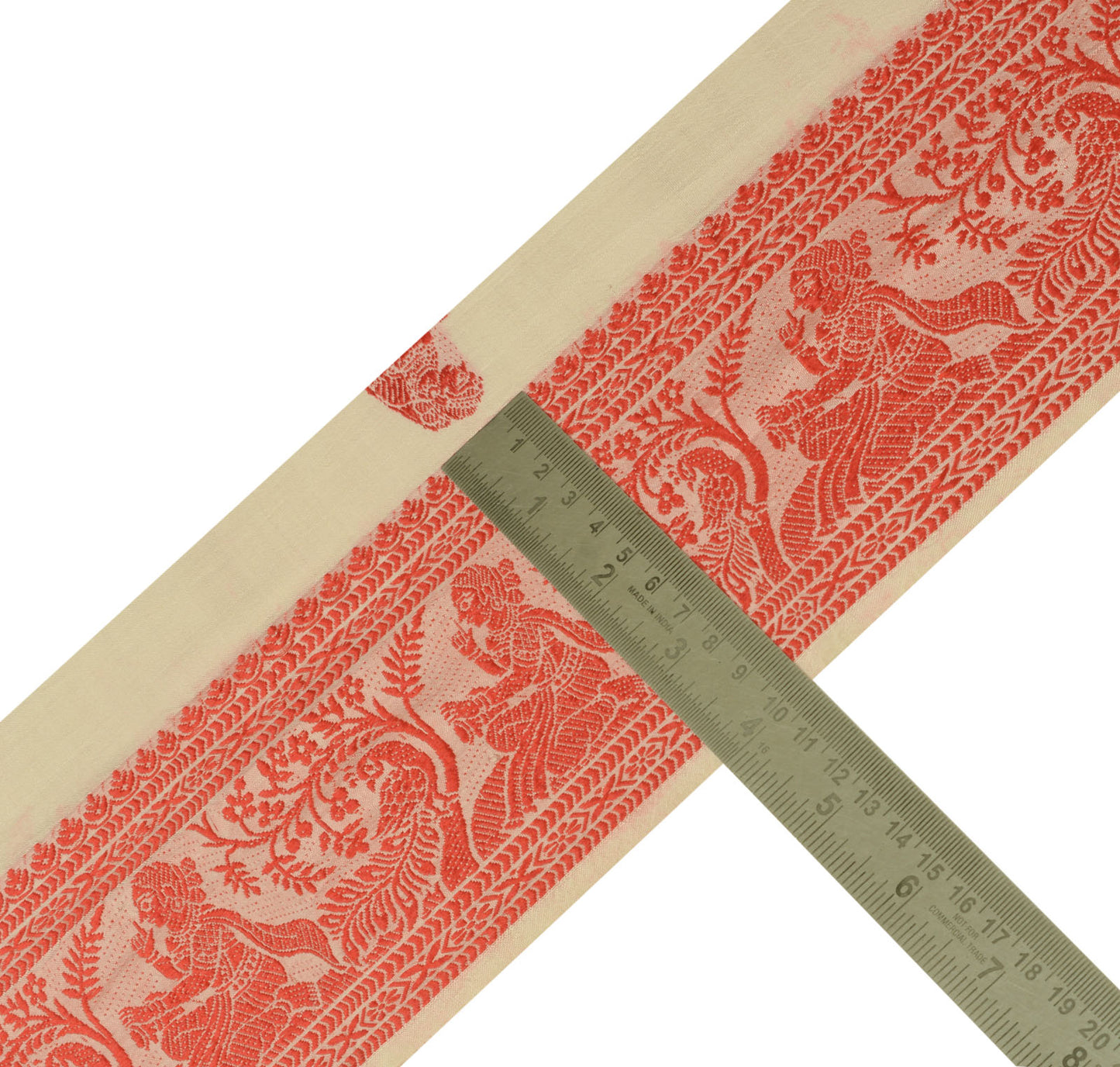 Sushila Vintage Sari Border Indian Craft Sewing Trim Weaving Baluchari Lace