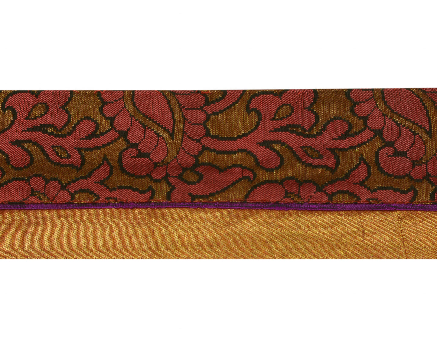 Sushila Vintage Pink Saree Border Indian Craft Sewing Trim Weaving Lace Ribbon