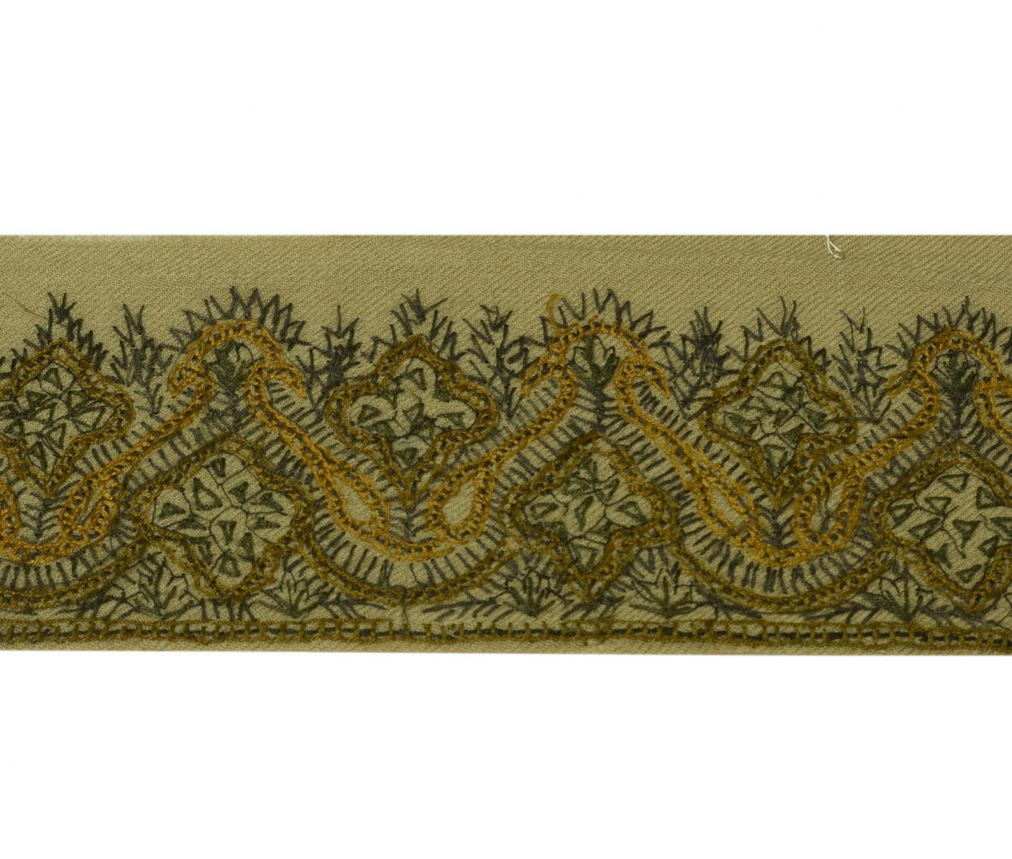 2.5" Sushila Vintage Saree Border Indian Craft Sewing Trim Woven Lace Ribbon