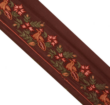 Sushila Vintage Saree Border Indian Craft Sewing Trim Hand Embroidered Lace