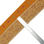 Sushila Vintage Cream Sari Border Indian Craft Sewing Trim Embroidered Ribbon
