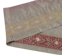 Sushila Vintage Gray Saree Border Indian Craft Sewing Trim Embroidered Lace