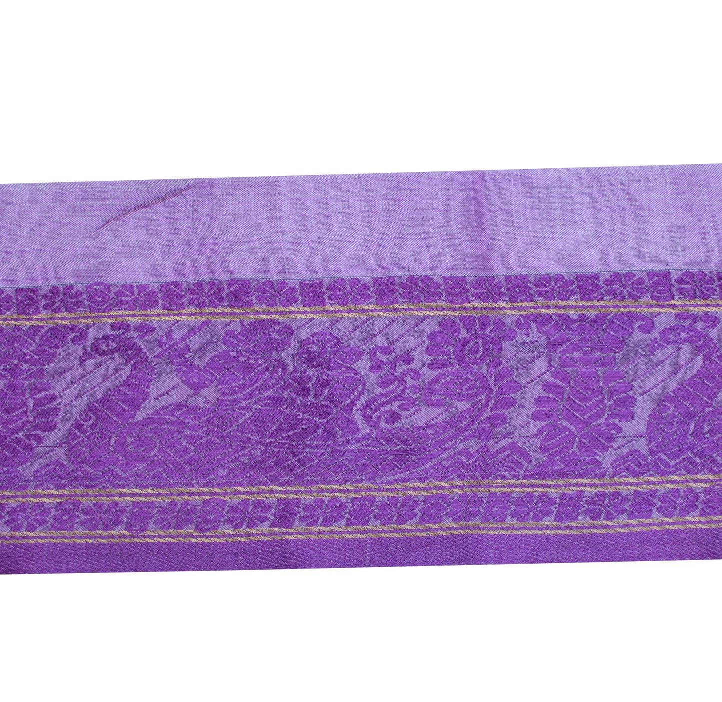 Sushila Vintage Purple Saree Border Indian Craft Sewing Baluchari Woven Ribbon