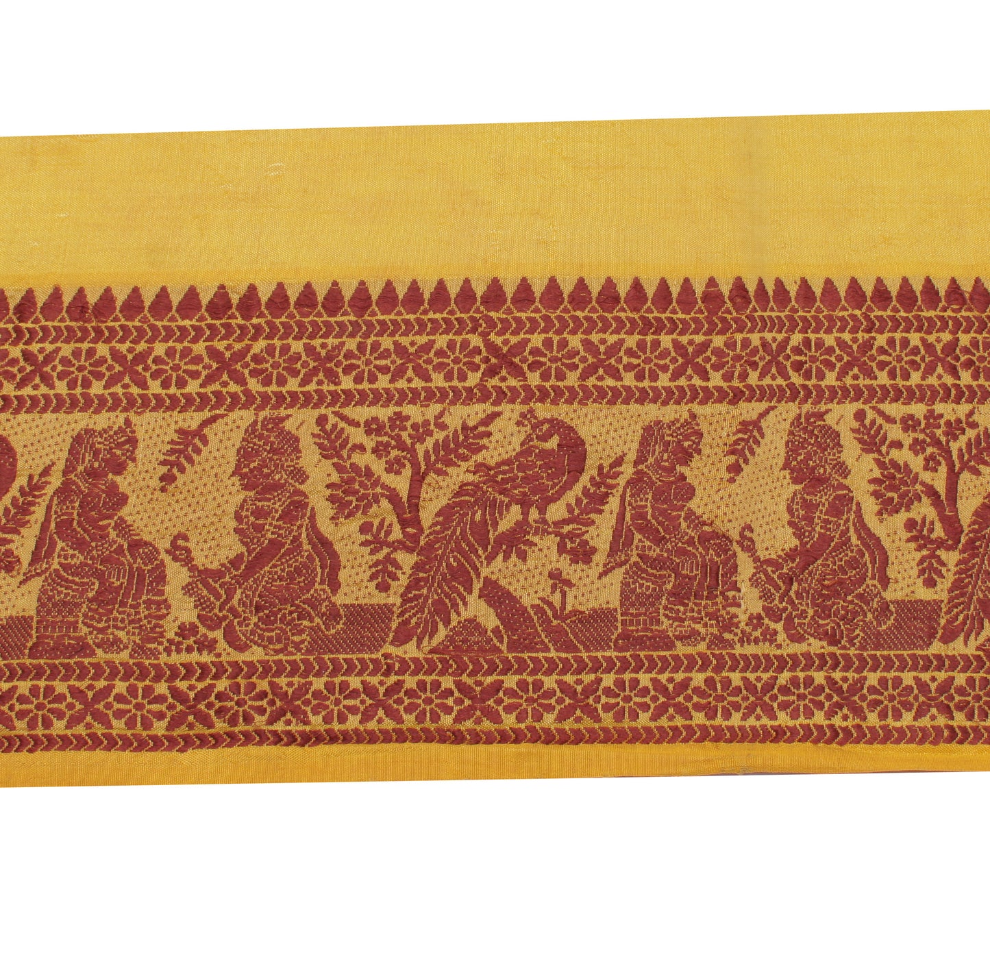 Sushila Vintage Green Saree Border Indian Craft Sewing Trim Woven Lace Ribbon