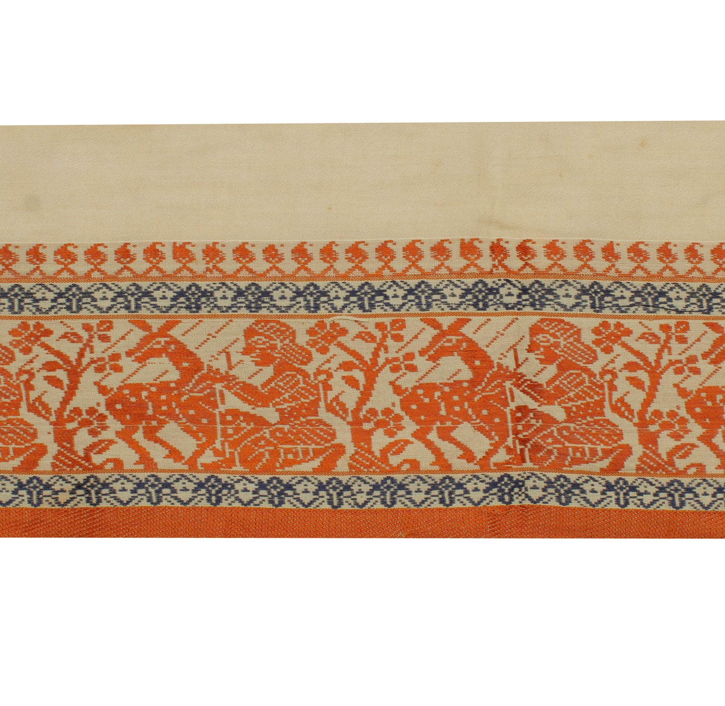 Sushila Vintage Cream Saree Border Indian Craft Sewing Trim Woven Lace Ribbon