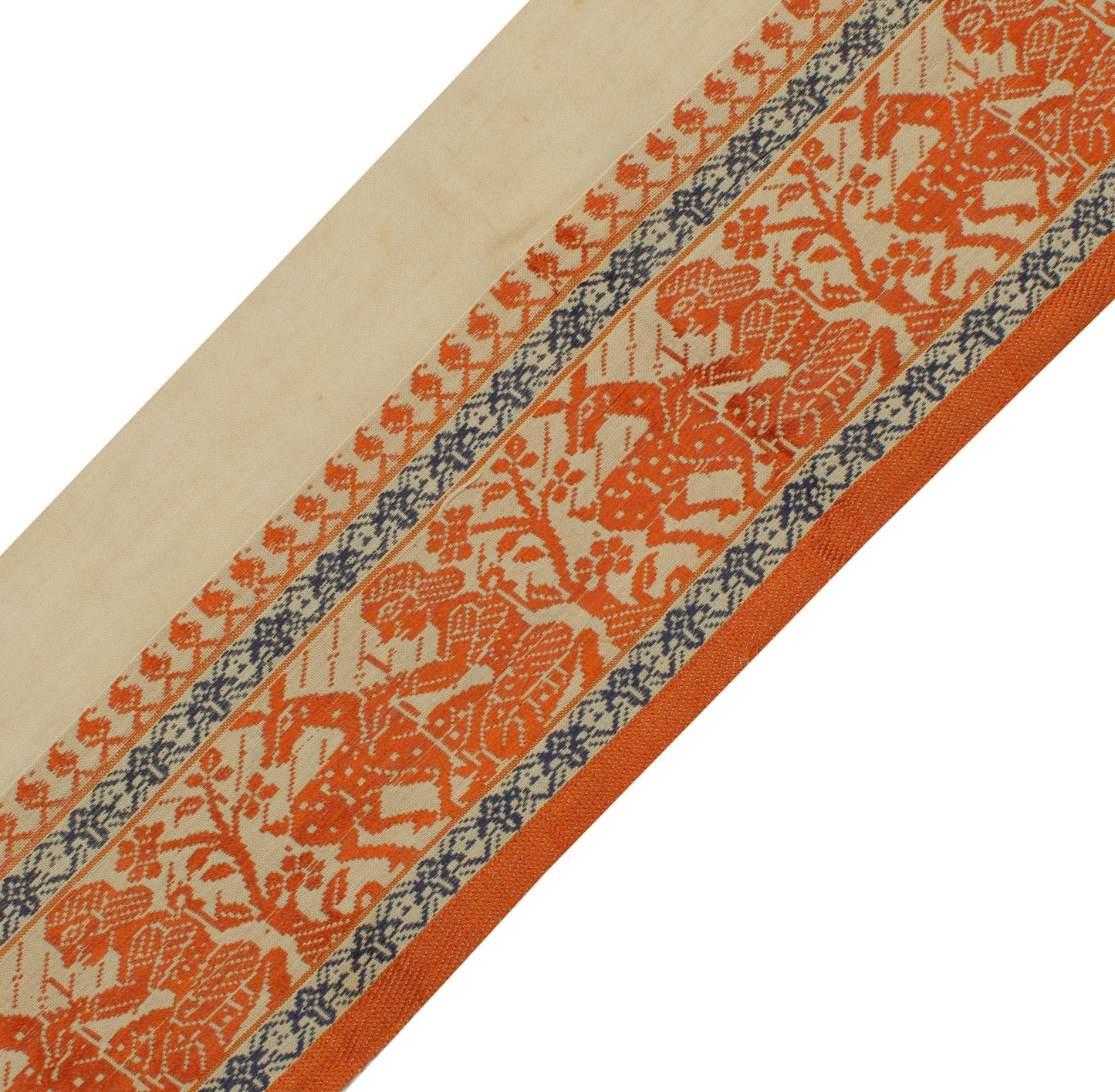 Sushila Vintage Cream Saree Border Indian Craft Sewing Trim Woven Lace Ribbon
