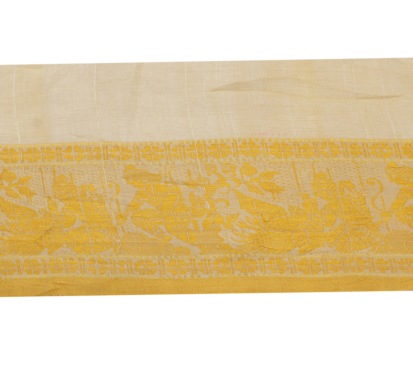 Sushila Vintage Cream Saree Border Indian Craft Sewing Trim Woven Lace Ribbon
