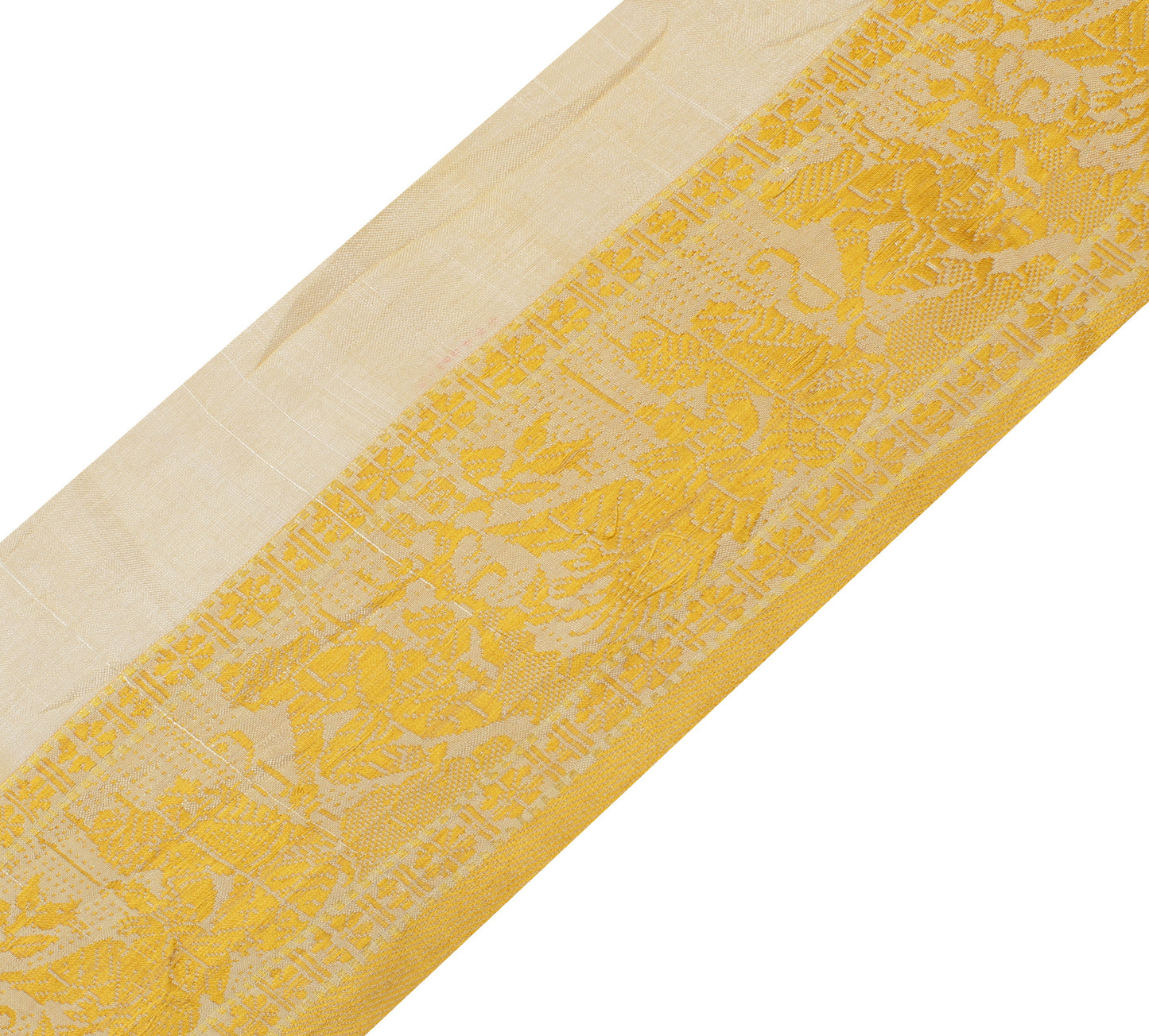 Sushila Vintage Cream Saree Border Indian Craft Sewing Trim Woven Lace Ribbon